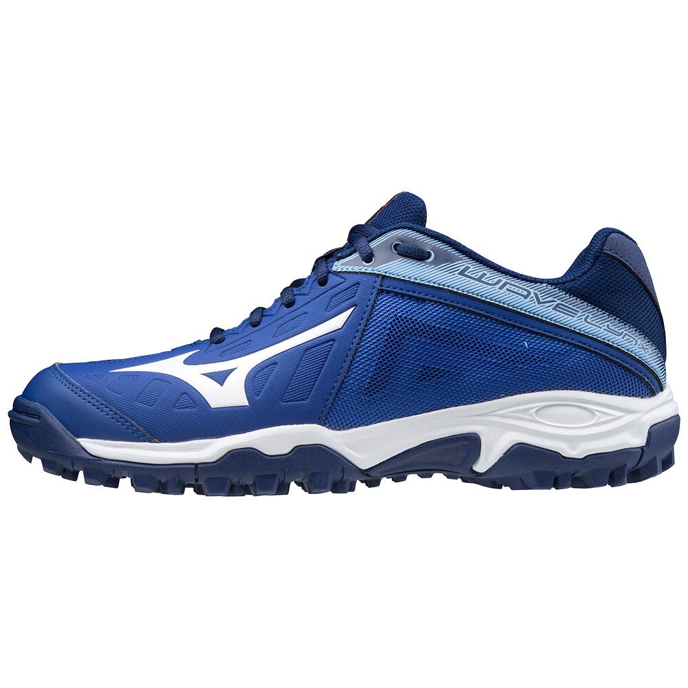 Mizuno Wave Lynx Férfi Teremcipő Fekete/Fehér/Kék HQM463175